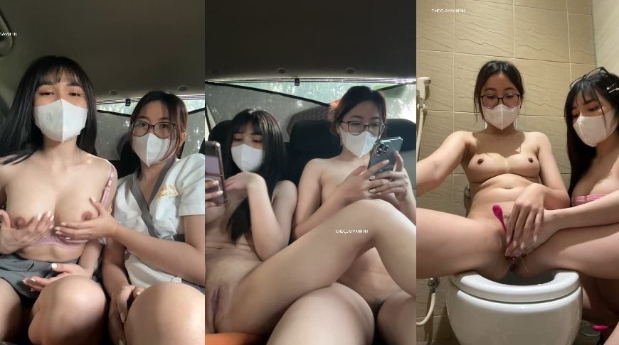 Các bé yêu Spa Eira Beauty live cởi truồng trong ô tô, giúp nhau sướng lồn
